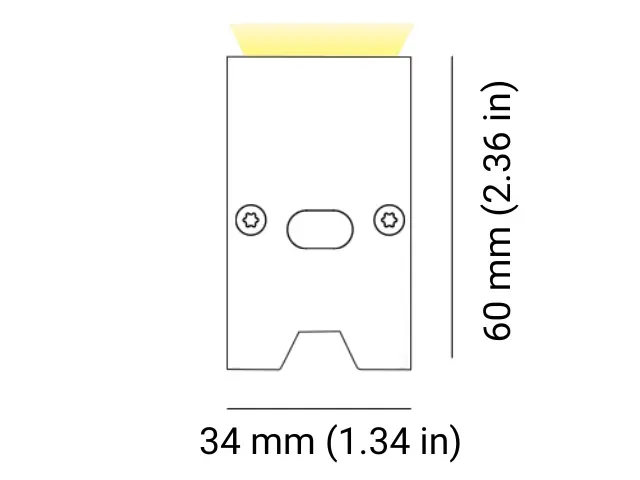 Architape H-Line L Technical Dimensions and Engineering Schematic