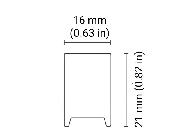 Architape H-Line M Technical Dimensions and Engineering Schematic