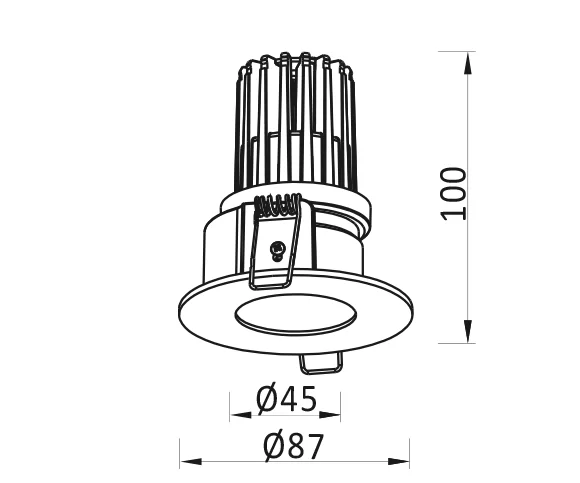 Architape ADL C Downlight Dimensions