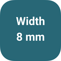 Width 8 mm