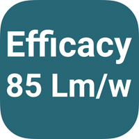 Efficacy 85 Lm/W