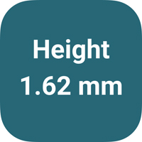 Height: 1.62mm