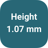 Height: 1.07mm